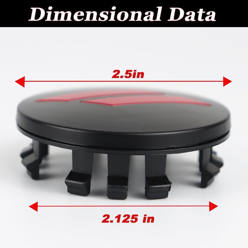 BINQIGOO 4pcs 63mm 2.5 inches Slash Wheel Center Cap Covers Fit for Dodge Charger Durango Dart 2015-2020 Jeep/Chrysler - Image 2